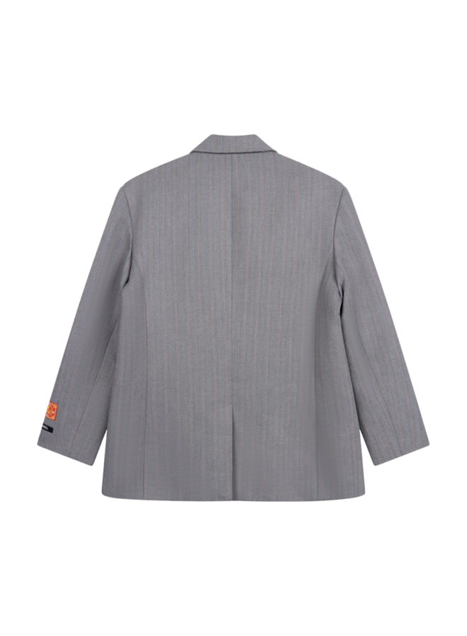 Blazer Classy Grandad Soft Grey Melange