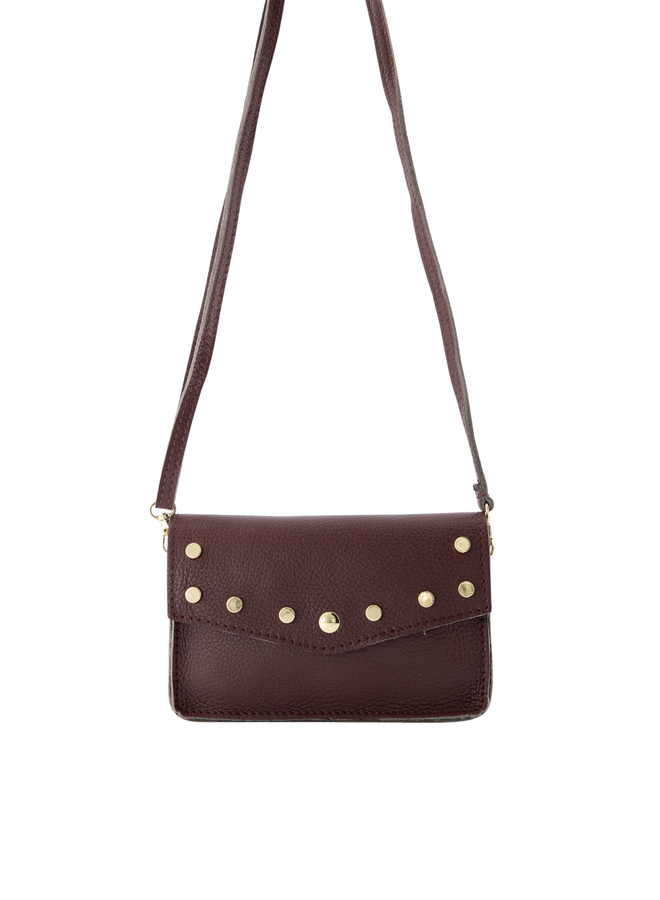 Jewelz tas Laura Classic Grain Bordeaux/Goudkleurig