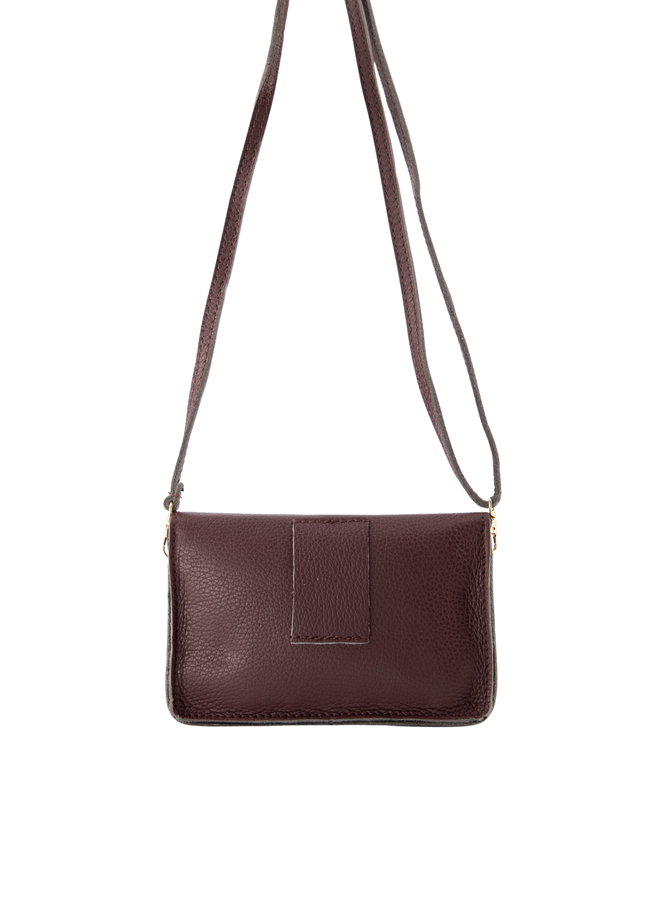 Jewelz tas Laura Classic Grain Bordeaux/Goudkleurig