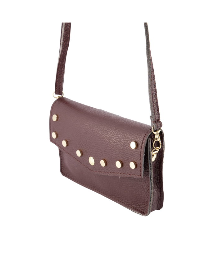 Jewelz tas Laura Classic Grain Bordeaux/Goudkleurig