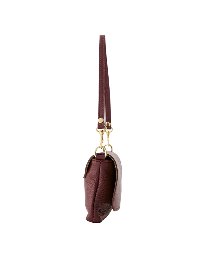 Jewelz tas Lara Classic Grain Bordeaux/Goudkleurig