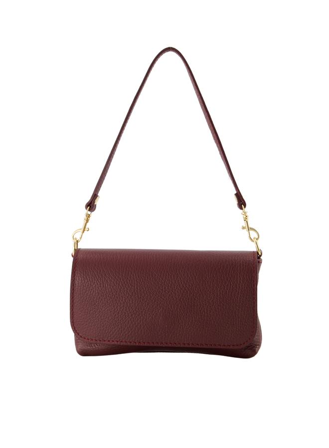 Jewelz tas Lara Classic Grain Bordeaux/Goudkleurig