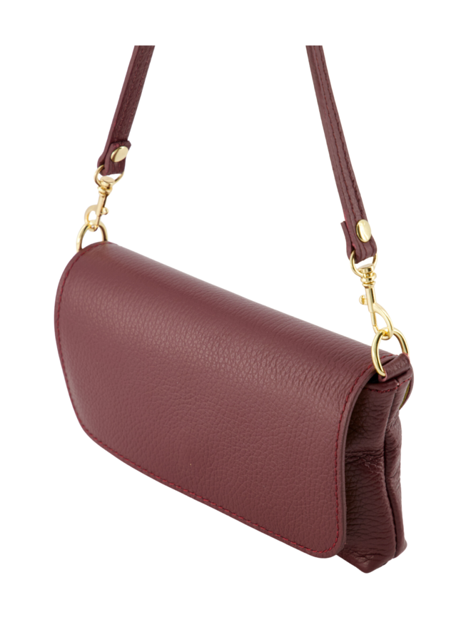 Jewelz tas Lara Classic Grain Bordeaux/Goudkleurig