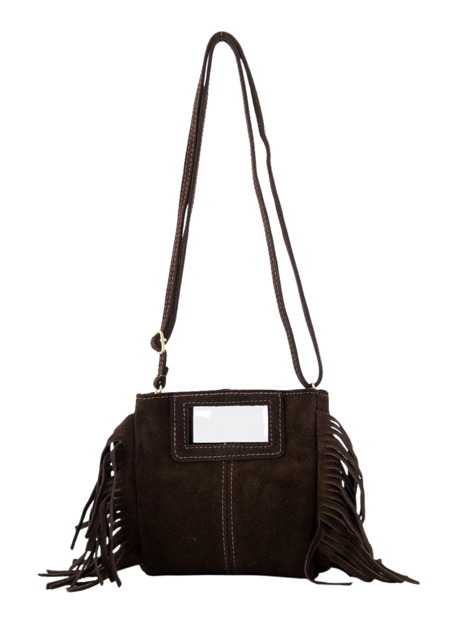 Jewelz tas Sylvie Suède Bruin/Goudkleurig