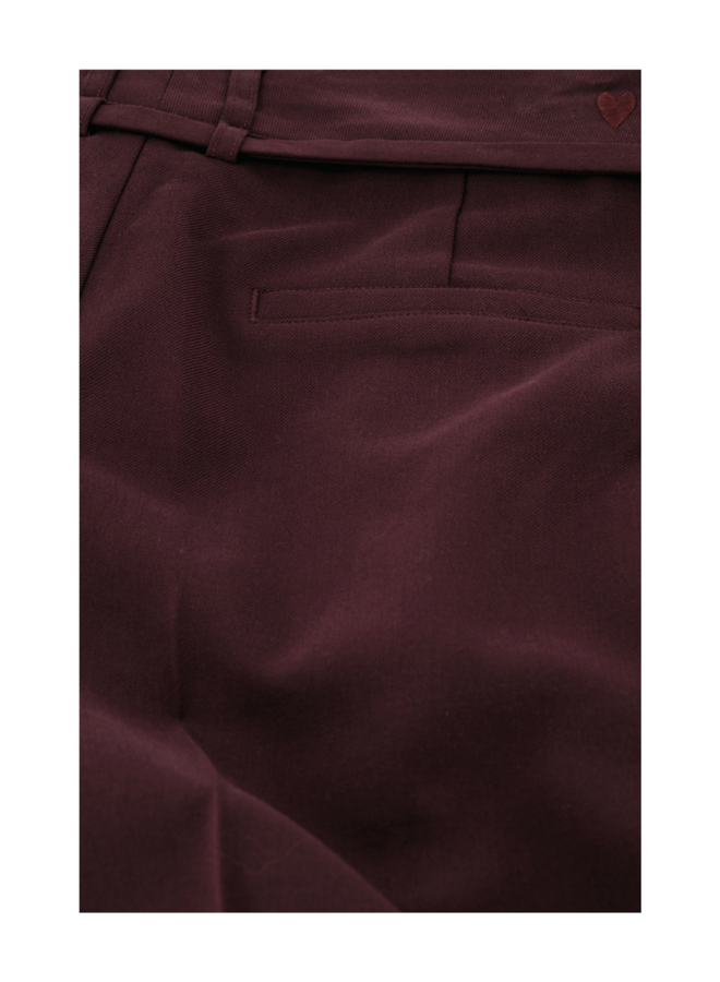 Broek Nelsan Deep Burgundy