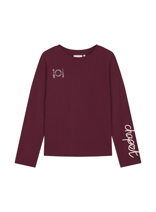 Top Phileine Deep Burgundy