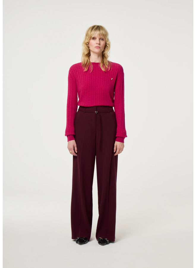 Broek Nelsan Deep Burgundy