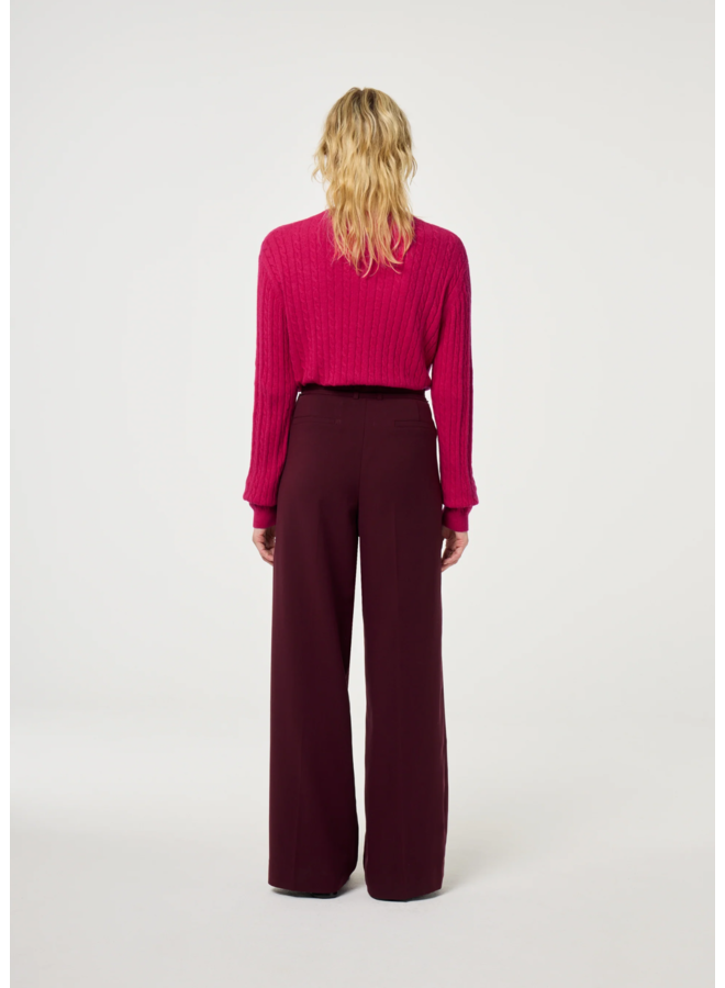 Broek Nelsan Deep Burgundy
