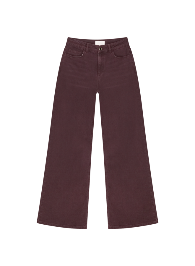 Jeans Thea Wide Leg Deep Burgundy