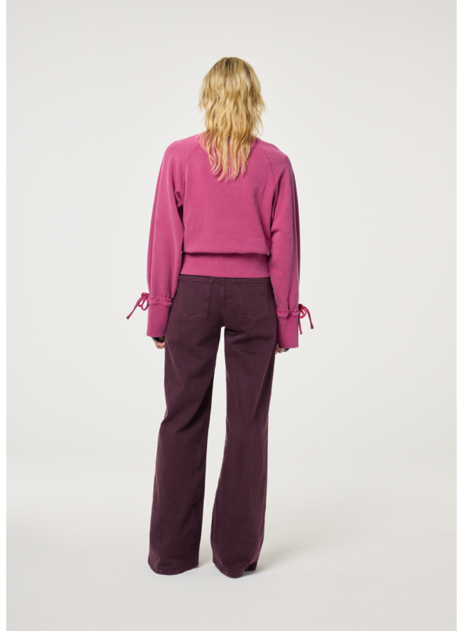 Jeans Thea Wide Leg Deep Burgundy