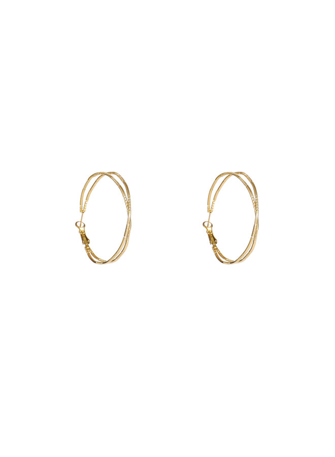 Day & Eve oorbellen E56339-2 Goudkleurig