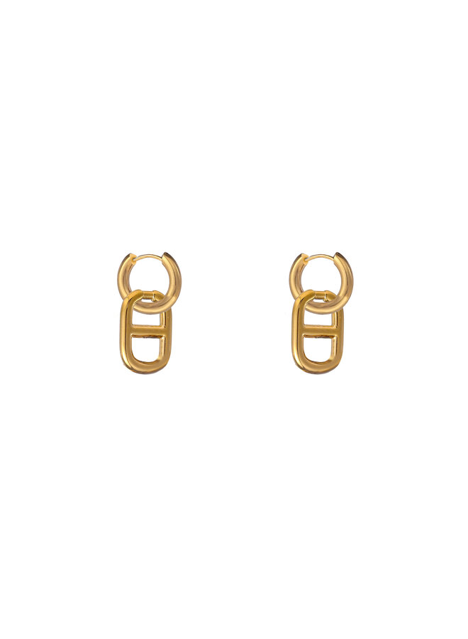 Day & Eve oorbellen E56103-2 Goudkleurig