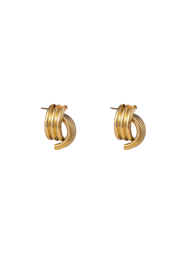 Day & Eve oorbellen E56203-2 Goudkleurig
