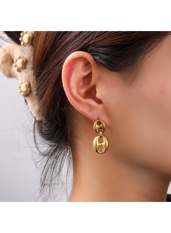 Day & Eve oorbellen E56253-2 Goudkleurig