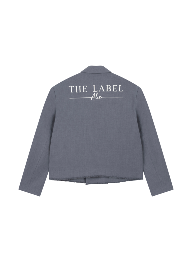 Blazer Double Breasted Soft Grey Melange