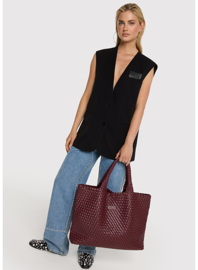Tas Braided Bordeaux