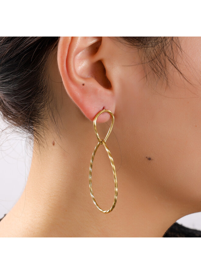 Day & Eve oorbellen E56356-2 Goudkleurig