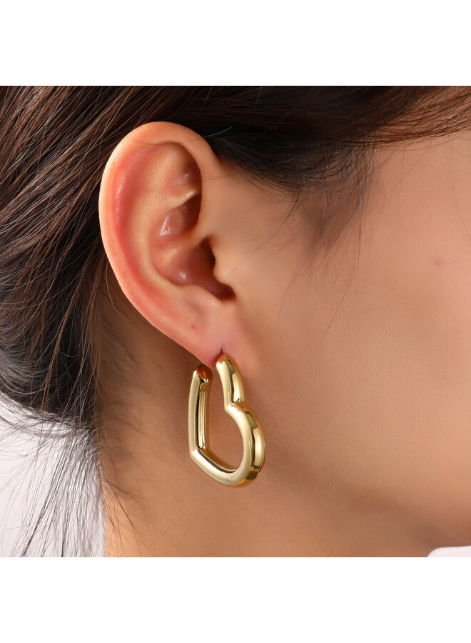 Day & Eve oorbellen E56271-2 Goudkleurig