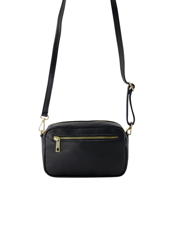 Jewelz tas Irene Classic Grain Zwart/Goudkleurig