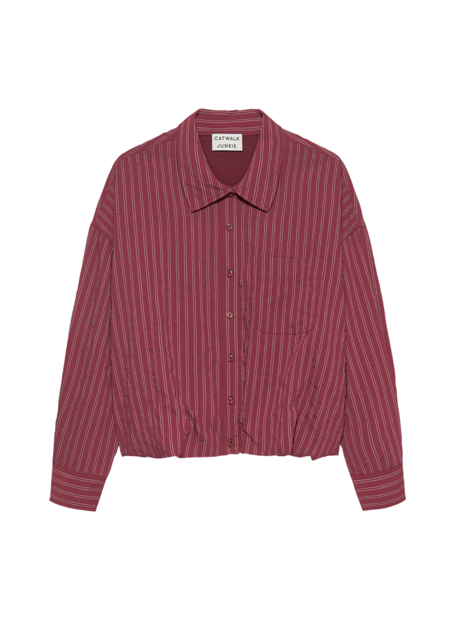 Blouse Tuck In Berry