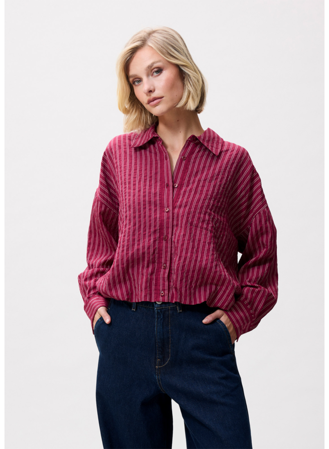 Blouse Tuck In Berry