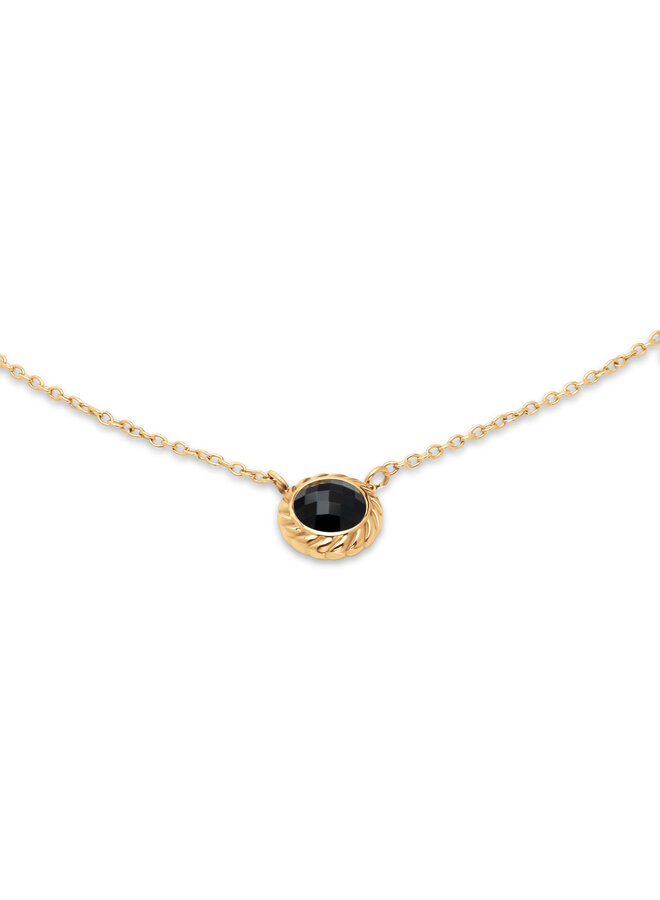 Melano Friends ketting Ziva Black Goudkleurig