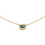 Melano Friends ketting Ziva Retro Blue Goudkleurig