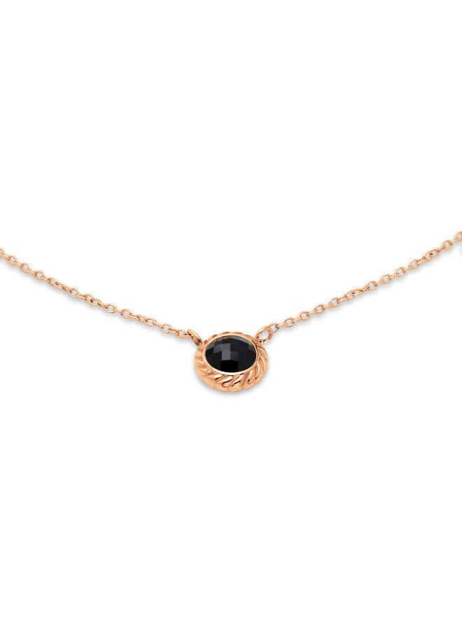 Melano Friends ketting Ziva Black Rosékleurig