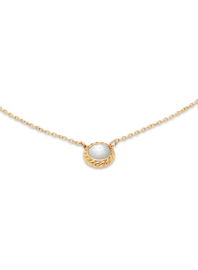 Melano Friends ketting Sienna Pearl Goudkleurig