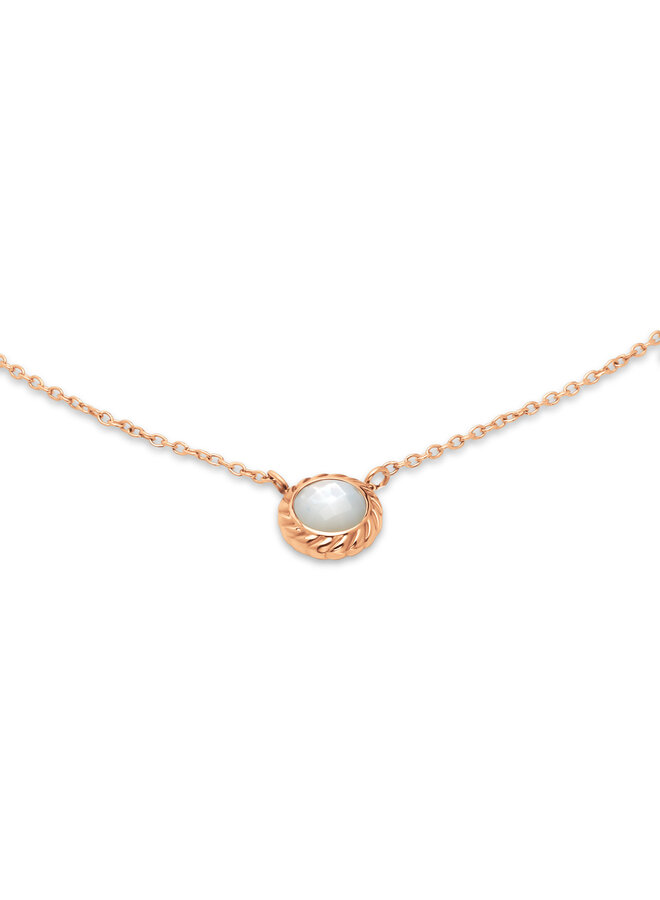 Melano Friends ketting Sienna Pearl Rosékleurig