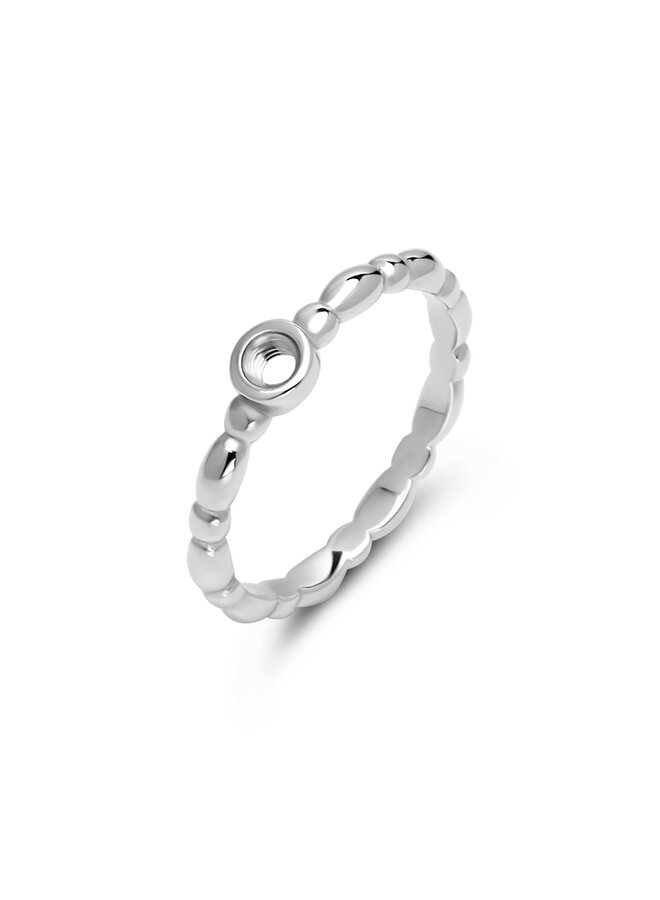 Melano Twisted ring Tiana Zilverkleurig