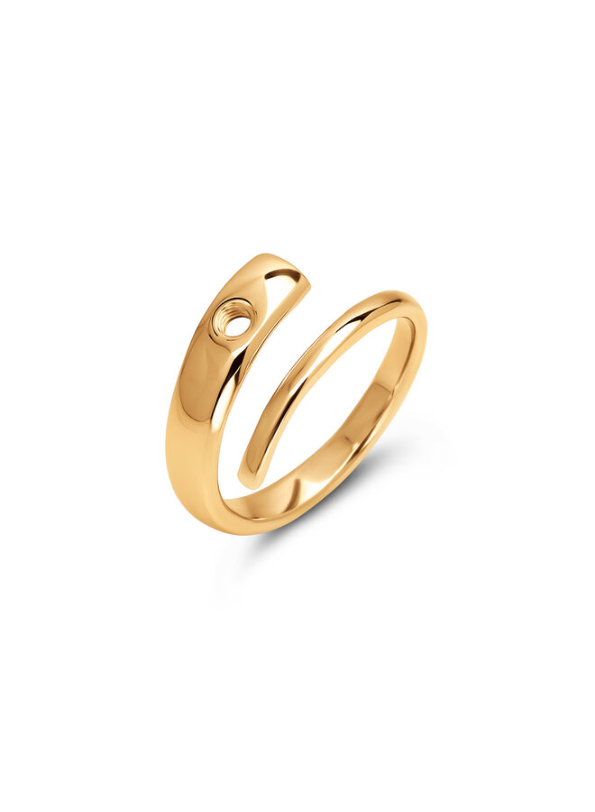 Melano Twisted ring Tove Goudkleurig