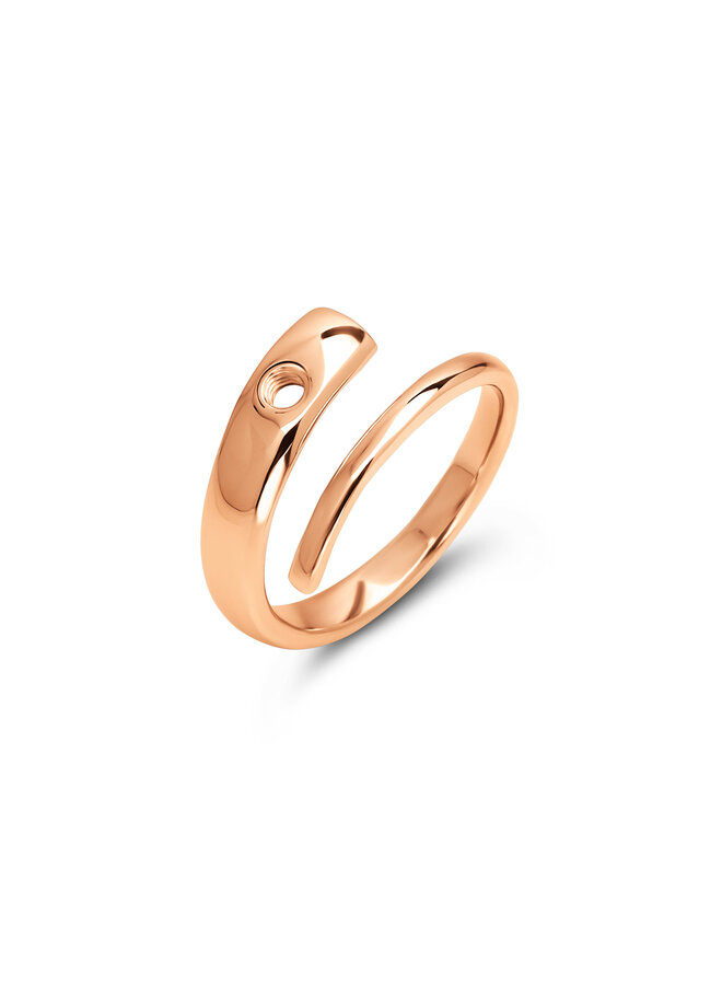 Melano Twisted ring Tove Rosékleurig