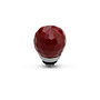 Melano Twisted meddy Facet CZ Ball Cherry Chocolate Zilverkleurig