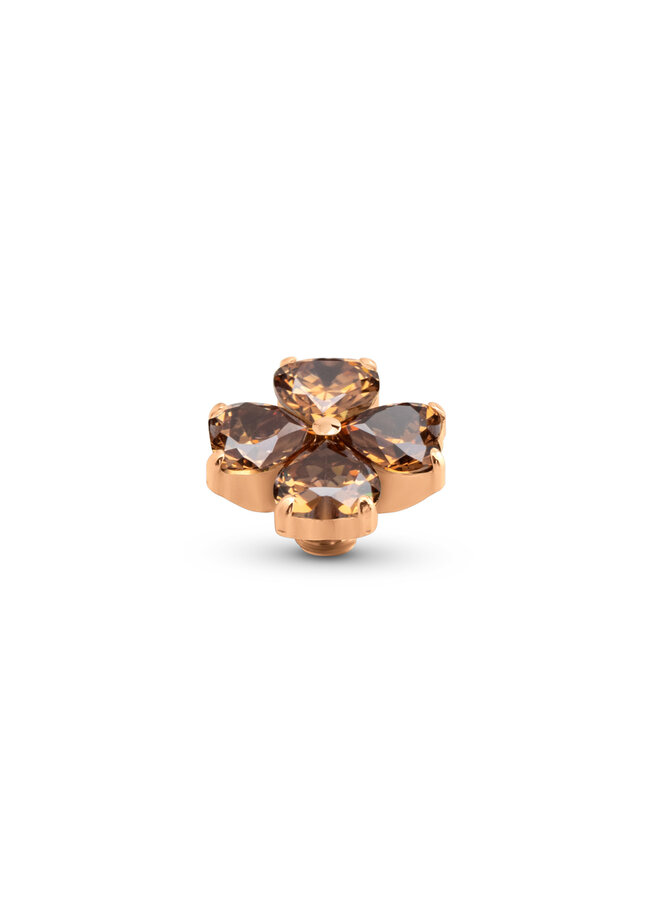 Melano Twisted meddy Heart Clover Coffee Rosékleurig