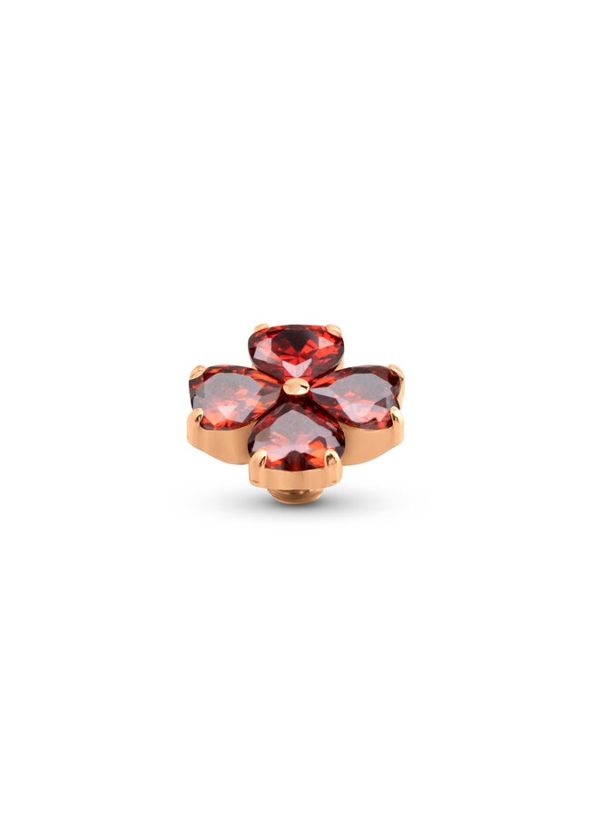 Melano Twisted meddy Heart Clover D.D. Garnet Rosékleurig