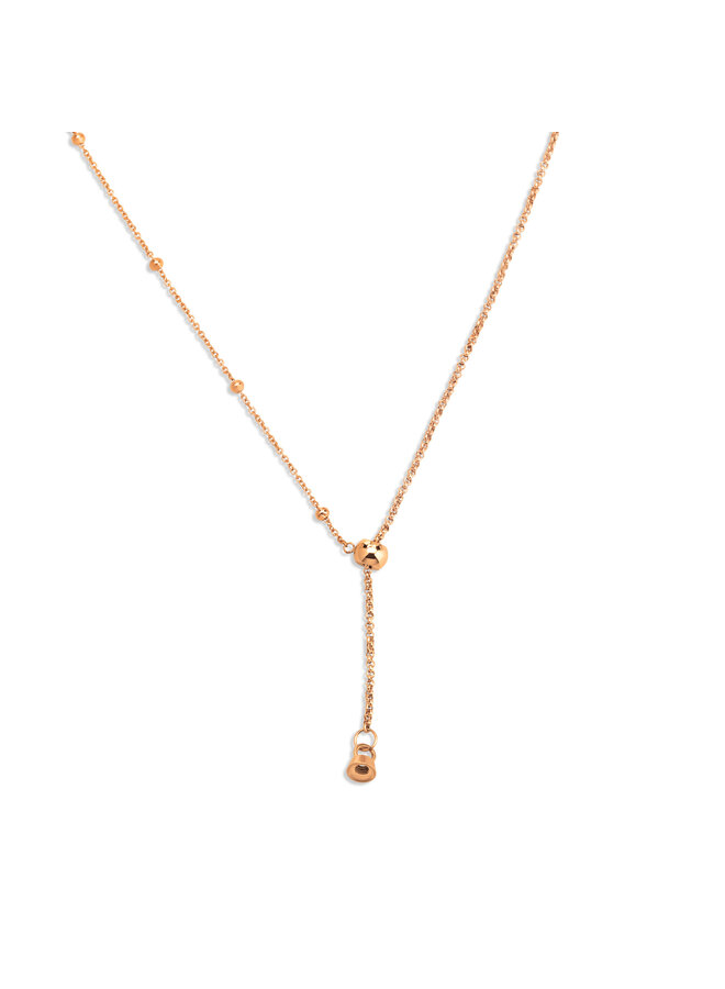 Melano Twisted ketting Tulsa Rosékleurig