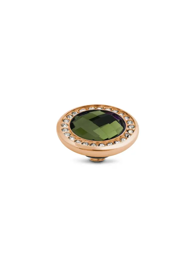 Melano Vivid meddy Crystal CZ Olive Rosékleurig