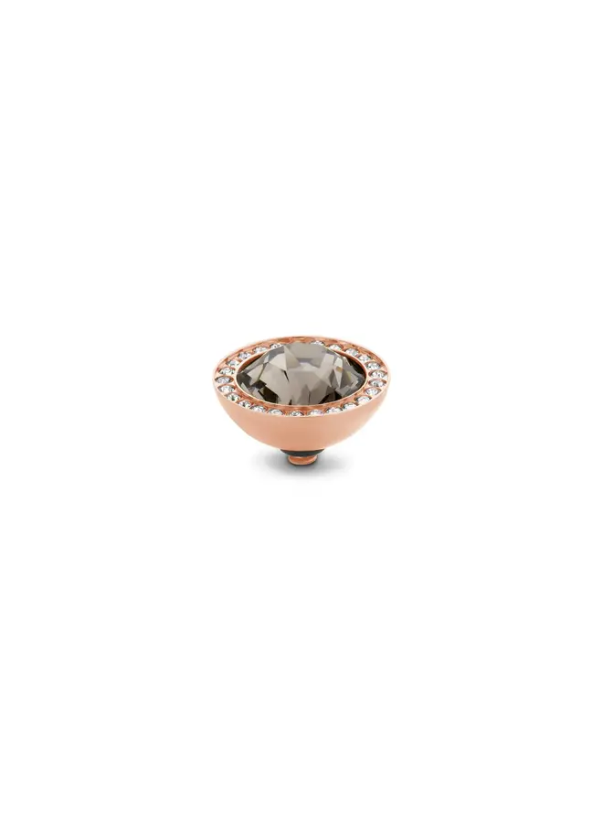 Melano Twisted meddy Brilliant CZ Black Diamond Rosékleurig