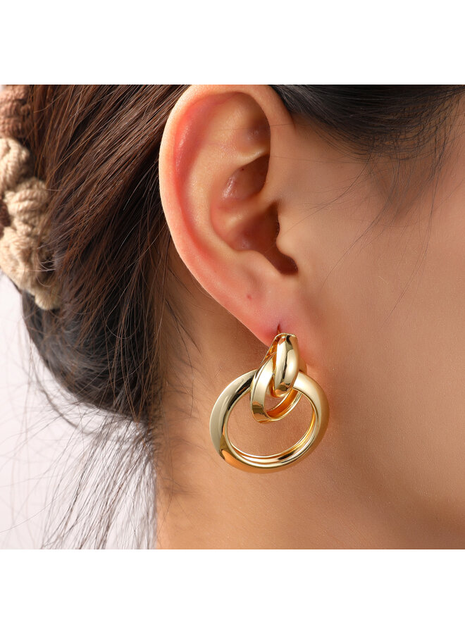 Day & Eve oorbellen E55069-2 Goudkleurig