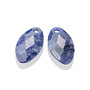 Sparkling Jewels oorbel Edelstenen Leaf Sodalite