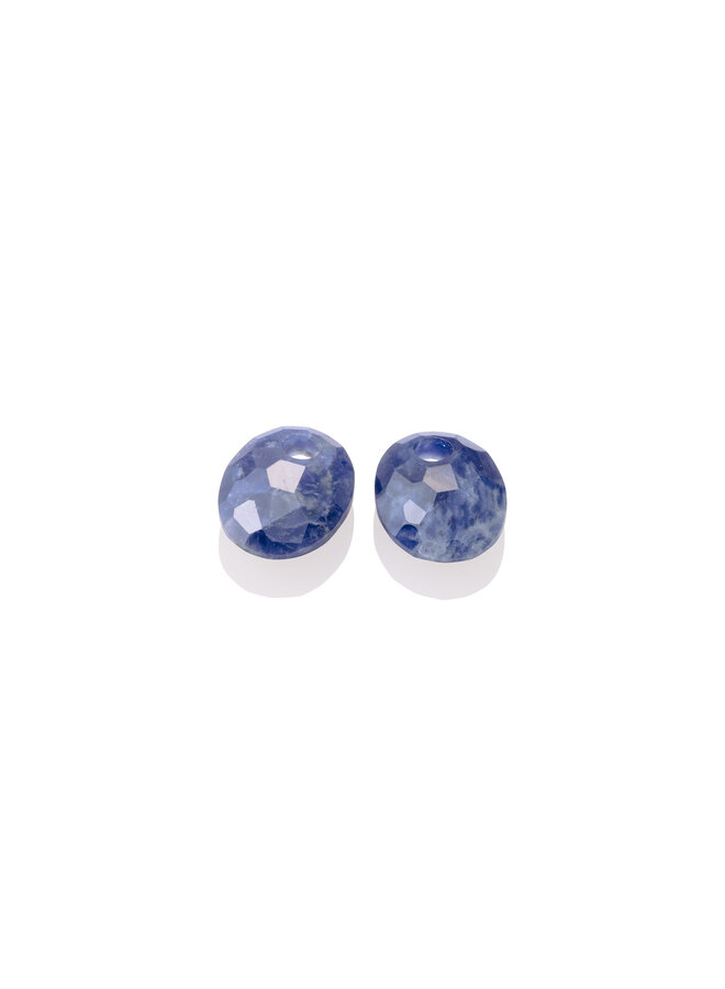 Sparkling Jewels oorbel Edelstenen Small Oval Sodalite