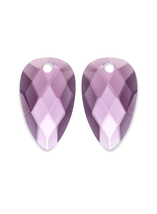 Sparkling Jewels oorbel Edelstenen Blossom Aubergine Quartz