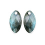 Sparkling Jewels oorbel Edelstenen Leaf Labradorite