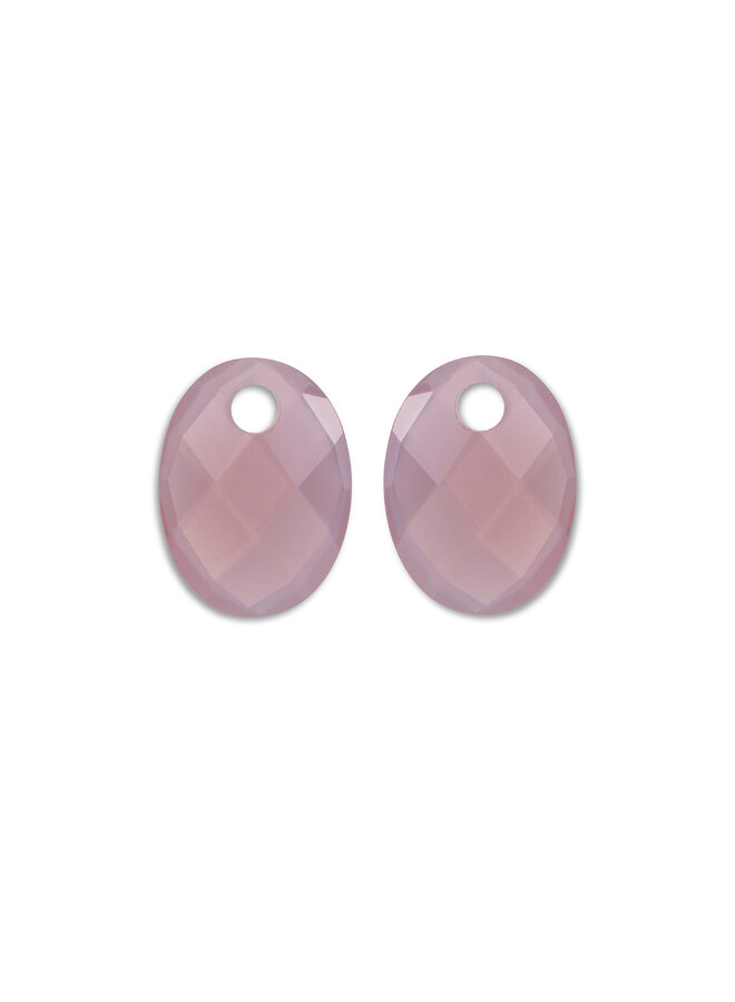 Sparkling Jewels oorbel Edelstenen Medium Oval Pink Opalite