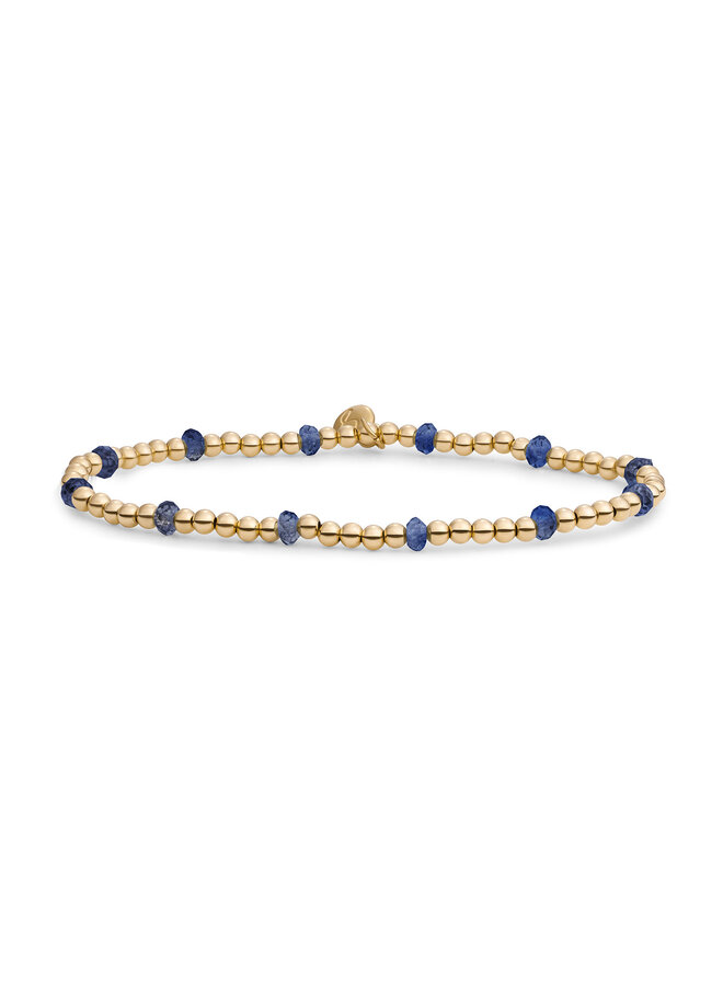 Sparkling Jewels armband Reverse Roundel Sodalite Goudkleurig