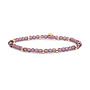 Sparkling Jewels armband Roundel Interstellar Aubergine Quartz Goudkleurig