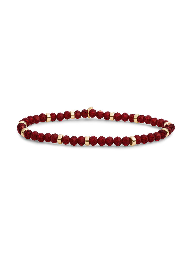 Sparkling Jewels armband Roundel Interstellar Ruby Quartz Goudkleurig