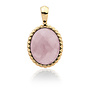 Sparkling Jewels pendant Twist Pink Opalite Goudkleurig