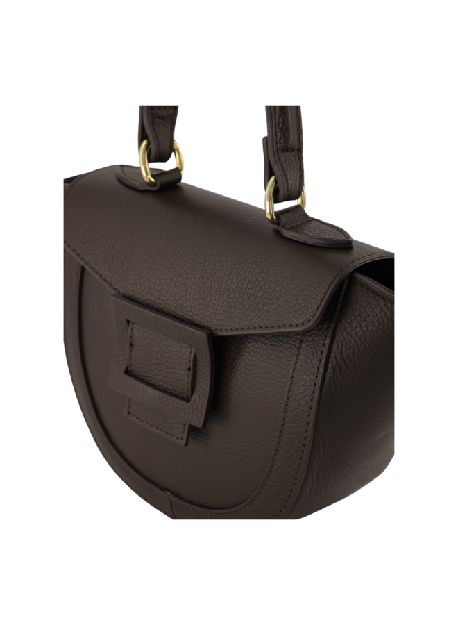 Jewelz tas Baby Wanda Classic Grain Donkerbruin/Goudkleurig